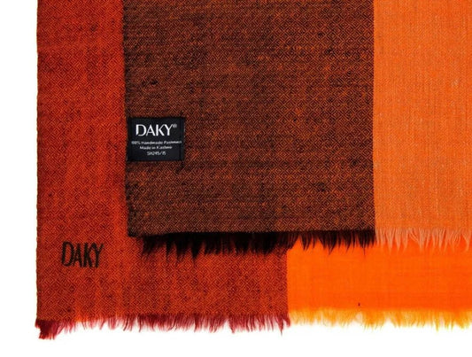 Handmade Pashmina Cashmere Shawl - Red Striped - DAKY International