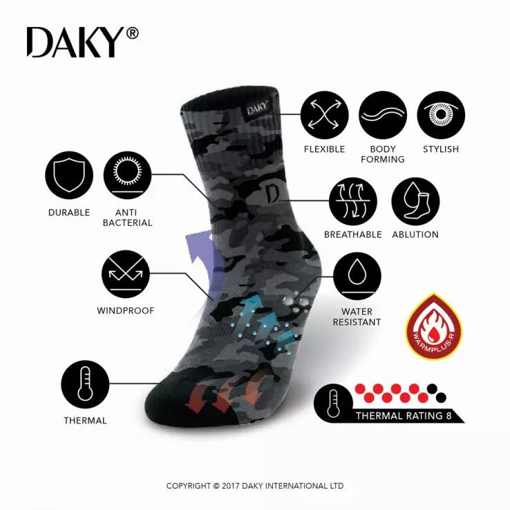 Ultimo Camo - Waterproof Socks - DAKY International
