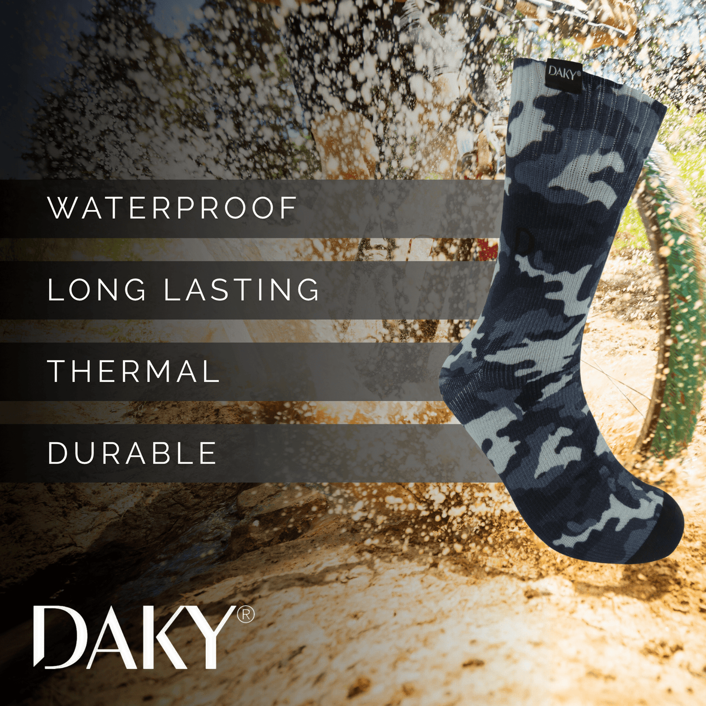 Ultimo Camo - Waterproof Socks - DAKY International