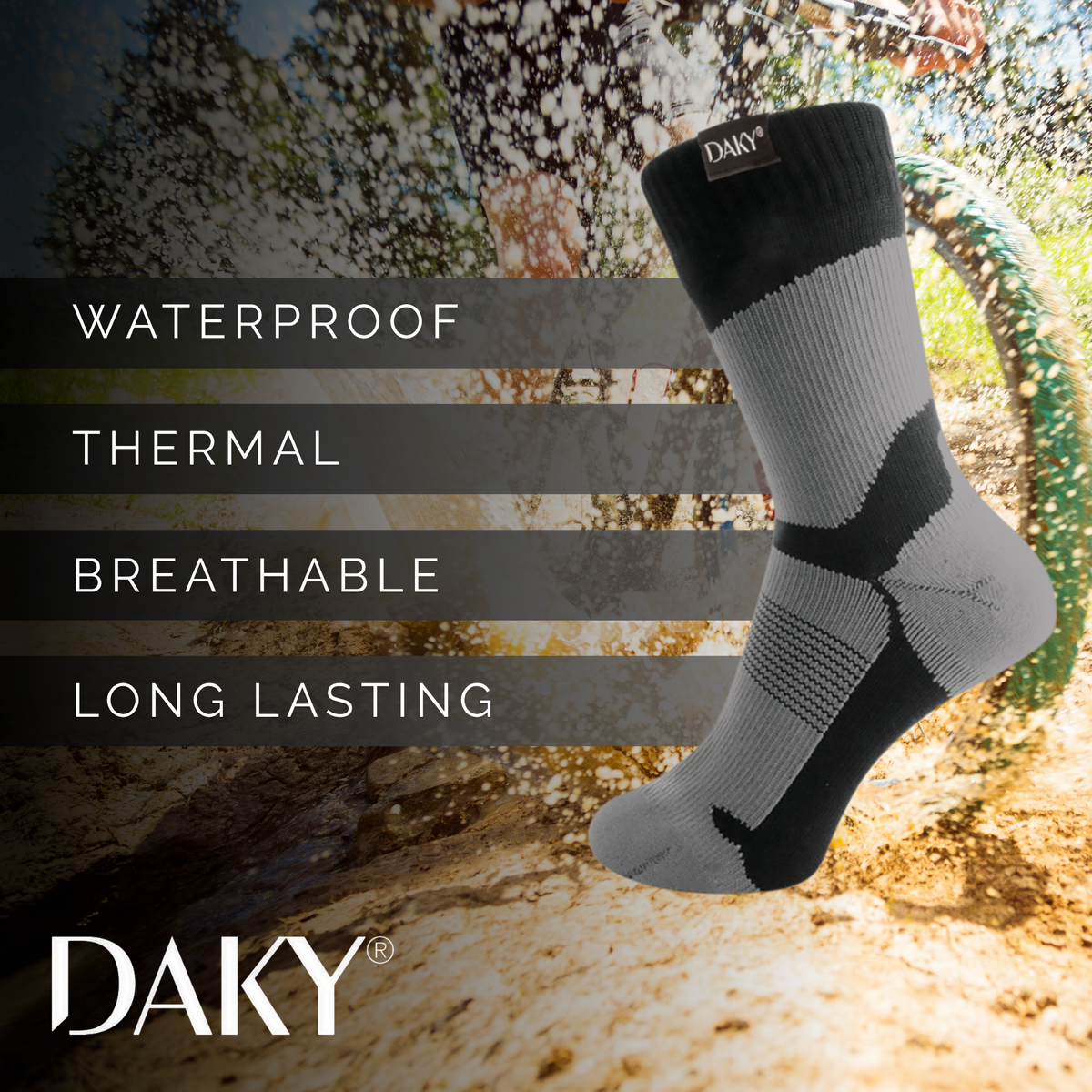 Sub Waterproof Tech DAKY Waterproof Socks - WUDU Compliant (Ultimo Sub-Zero)