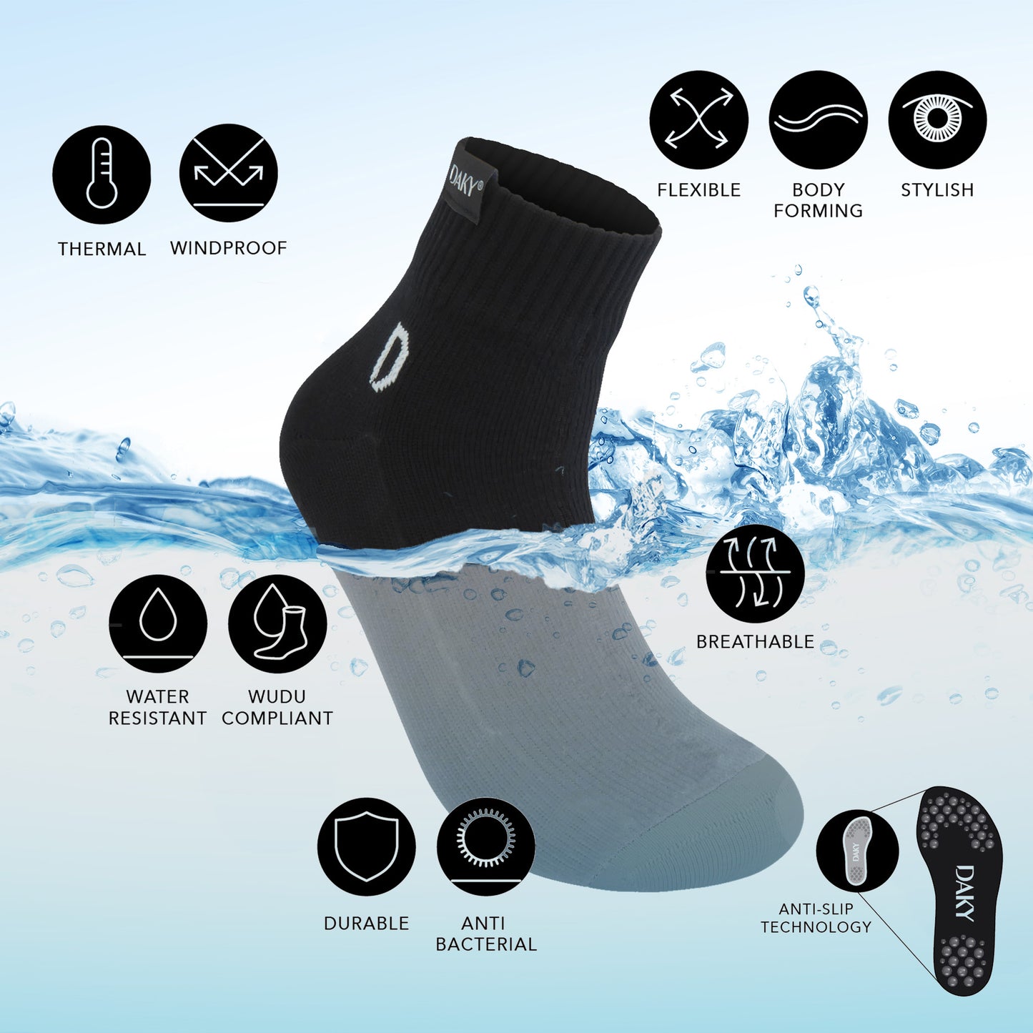 Tawafeez Plus - Waterproof Socks
