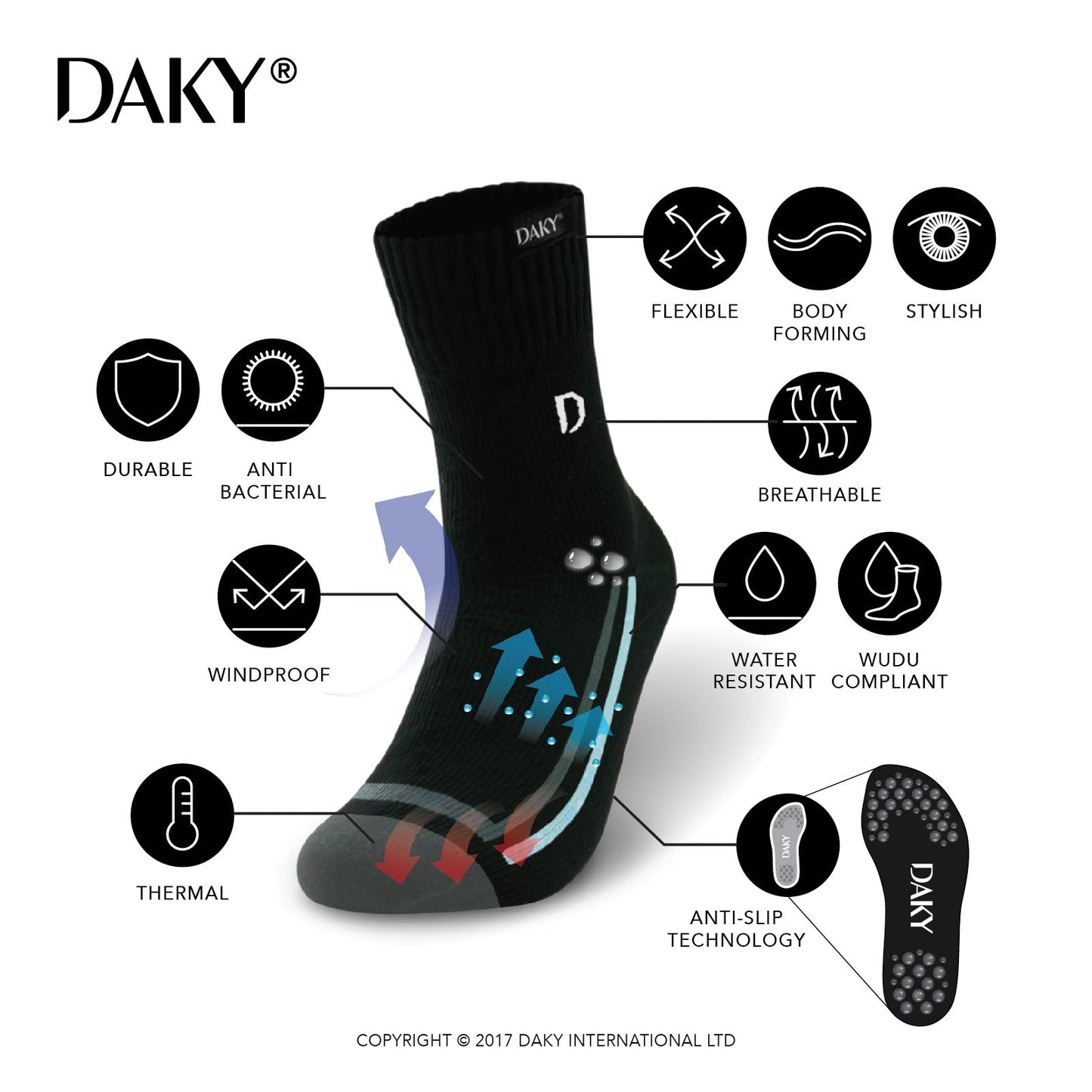 Skyline Z - Waterproof Socks - DAKY